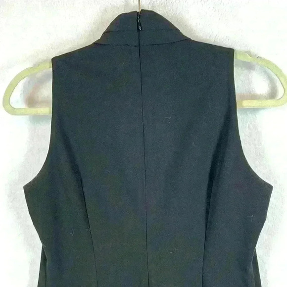 Calvin Klein Sheath Dress Women’s Sz 8 Black Polyester Business Office Evening - Picture 6 of 11